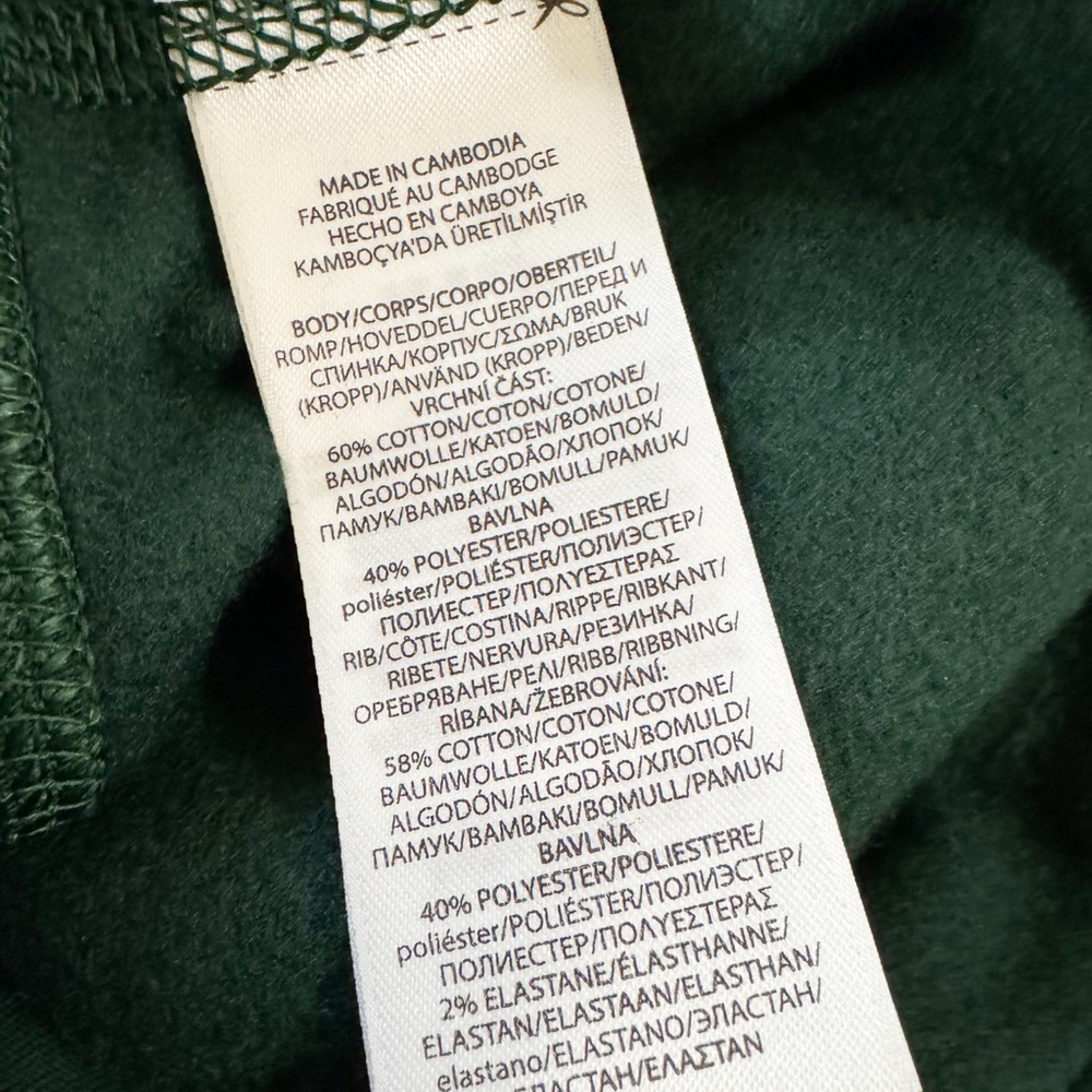 POLO RALPH LAUREN RL Athletic Fleece Sweatpants/Joggers Green Orange Pony - Picture 14 of 14
